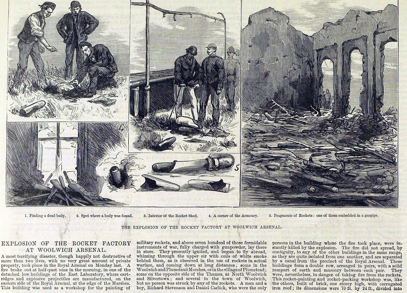 Woolwich rocket store explosion